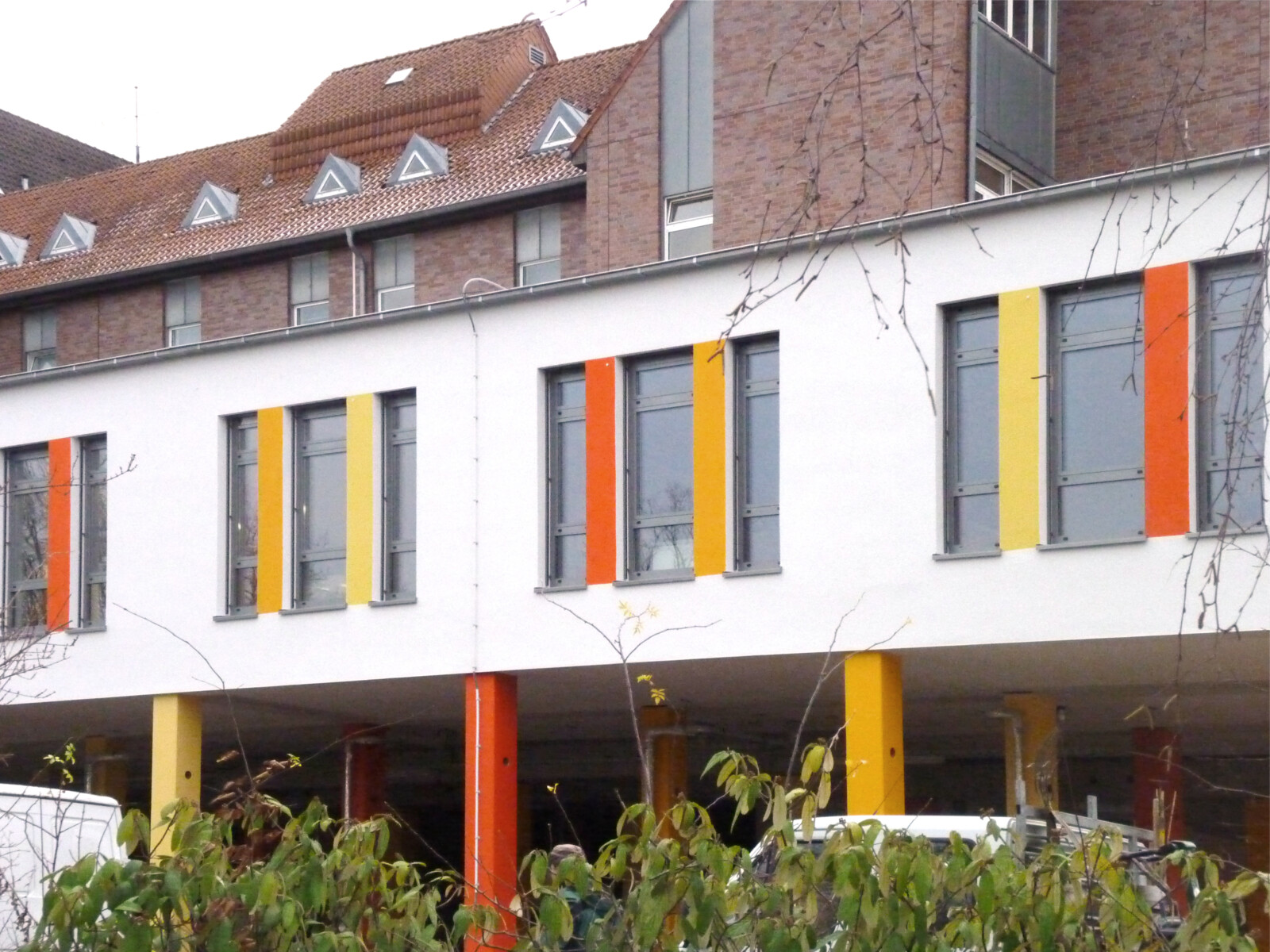 Hüttenhospital Dortmund: Fassadendetail